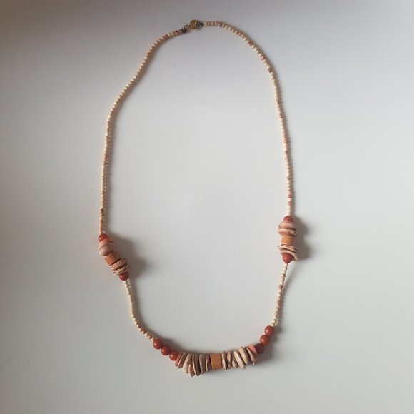 Shell?Bead Necklace in Browns - Picture 4 of 8